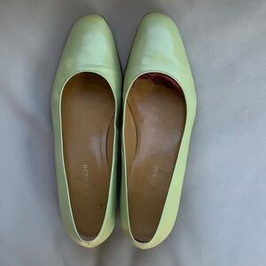 Enzo Angiolini Light Green Flats